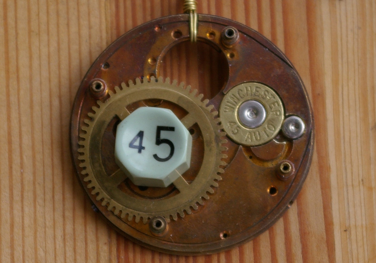 45 Squared Pocket Watch Pendant