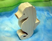 seahorse wooden toy