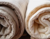 Organic Baby Quilt Blanket - Warm Oatmeal Brown - Bamboo and Organic Cotton -  Eco Friendly Baby Crib Bedding
