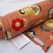 matryoshkas baby quilt organic / peach pink russian nesting dolls nursery bedding