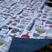Picnic Blanket MARIMEKKO - Mod Eco Friendly Alfresco Dining Summer Outdoors Blanket (Ready to Ship) Wedding Gift Idea