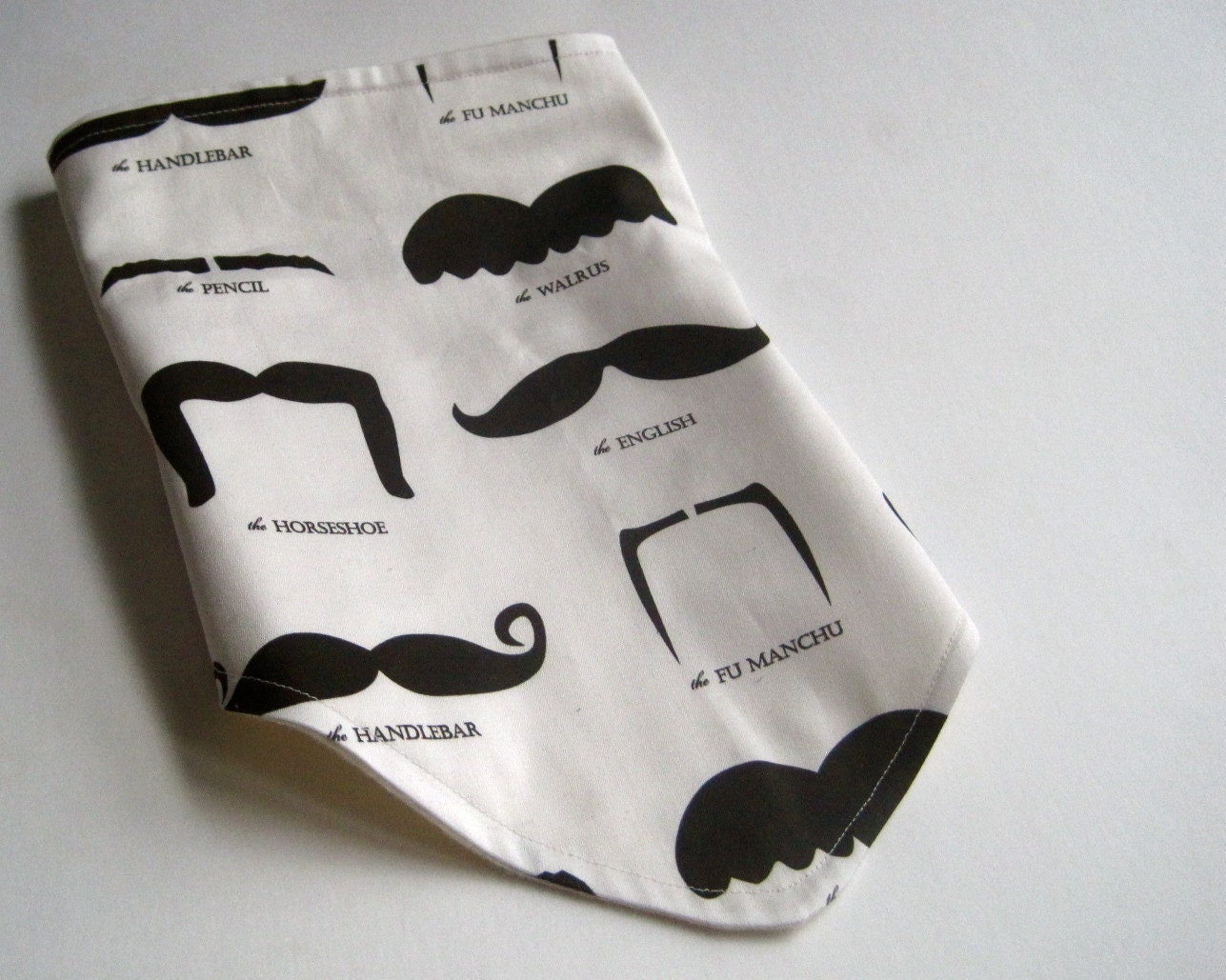 BABY bandana bib organic mustache moustaches / hipster boys kids drooling bib baby shower gift (Ready to Ship)