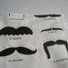 BABY bandana bib organic mustache moustaches / hipster boys kids drooling bib baby shower gift (Ready to Ship)