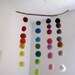 BABY MOBILE - giant felted rainbow balls wool nursery room home decor / Waldorf decoration handmade by SewnNatural