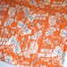 BABY QUILT Organic Crib Bedding Blanket / Eco Friendly Modern White Red Turquoise Blue Circus (Exclusive to SewnNatural)