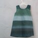 The Estelle Dress - Marimekko Girls Dress - Ombre Stripes in Moonlight Teal Blue - Modern Kids Spring Fashion (READY TO SHIP size 3T)