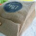 Burlap and Chalk Cloth Gift Bag ... Party Favor ... Table Number ... Centerpiece to personalize over and over again