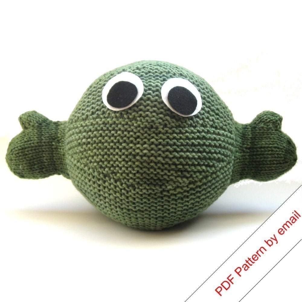 Monster Knitted Toy Pattern PDF. Make your own Hug Monster.