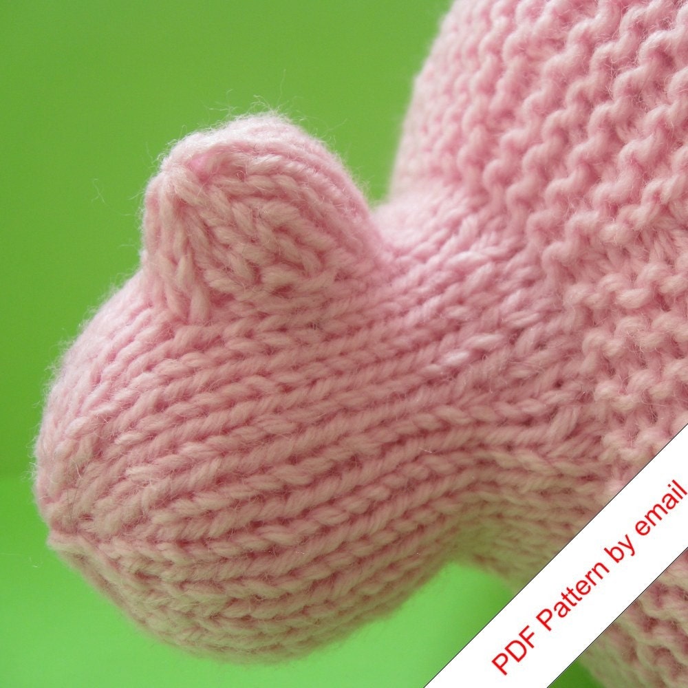 PDF Toy Monster Knitting Pattern. Make your own Hug Monster.