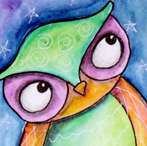 SALE What WILL tomorrow bring  ORIGINAL 4 x 8 watercolor and ink painting
