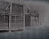 Taunton State Hospital Asylum Infrared Solarized Photograph 8x10