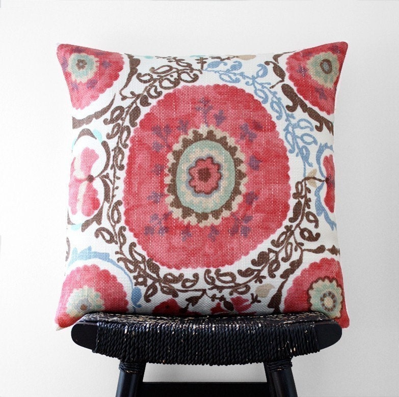ORISSA Linen Cushion Cover, Throw Pillow, 55 cm x 55 cm, 22 inch x 22 inch