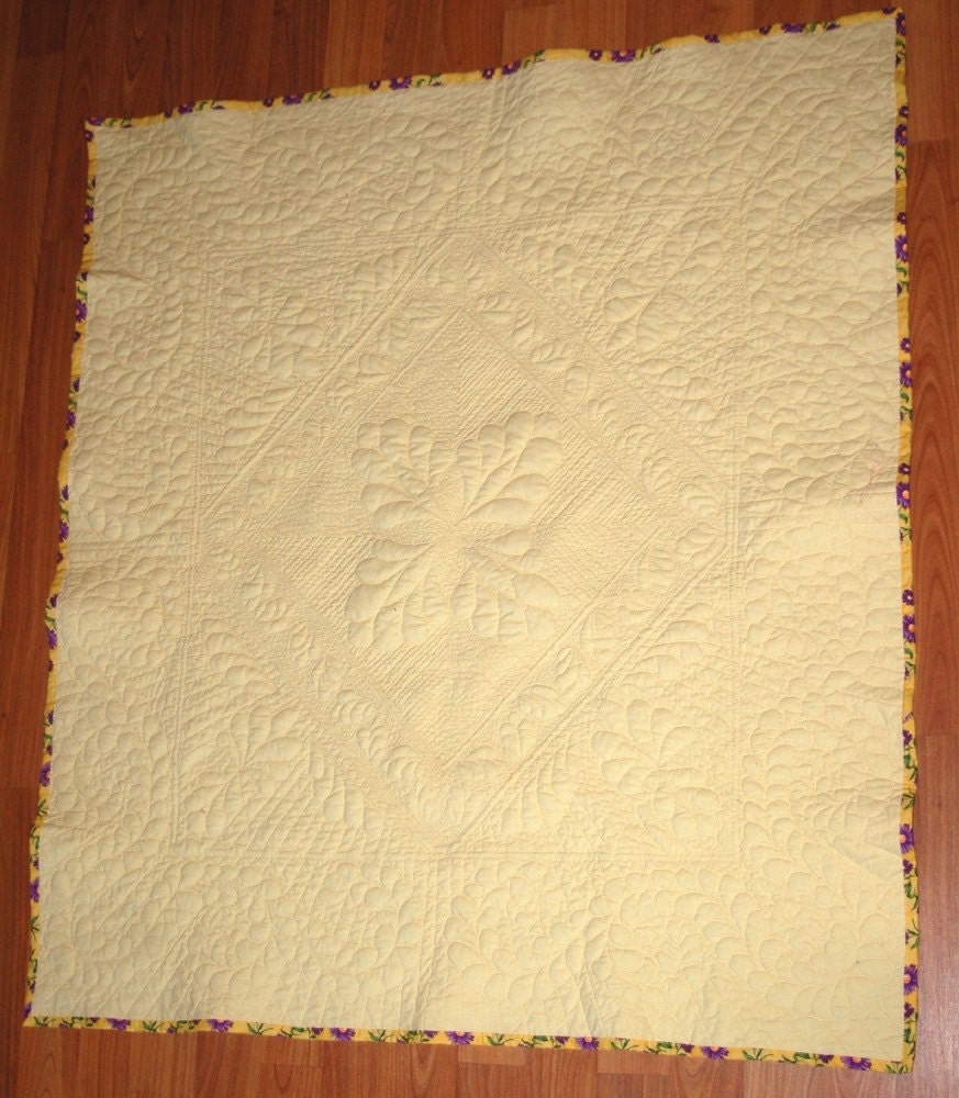 Heirloom Wholecloth Crib Quilt