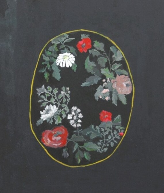 vintage flowers print