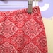 Red and White  Bandana Printed Skirt 90s Cow Girl Small