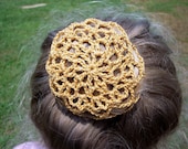 Snood Hair Net Bun Cover Holder Gold