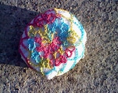 Rainbow Chignon Snood Hair Bun Cover