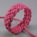 lighthouse red BASIC turks head knot bracelet adjustable size 995