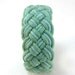 green and blue wide turks head knot sailor's rope bracelet 2259