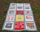 Think Graduation Gift Create Your Personalized Custom  Tshirt Quilt using 18 of your own Tshirts