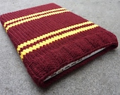 Knitted Laptop sleeve Macbook sleeve 13 inch - Harry Potter - Gryffindor Bordeaux Red Golden Yellow