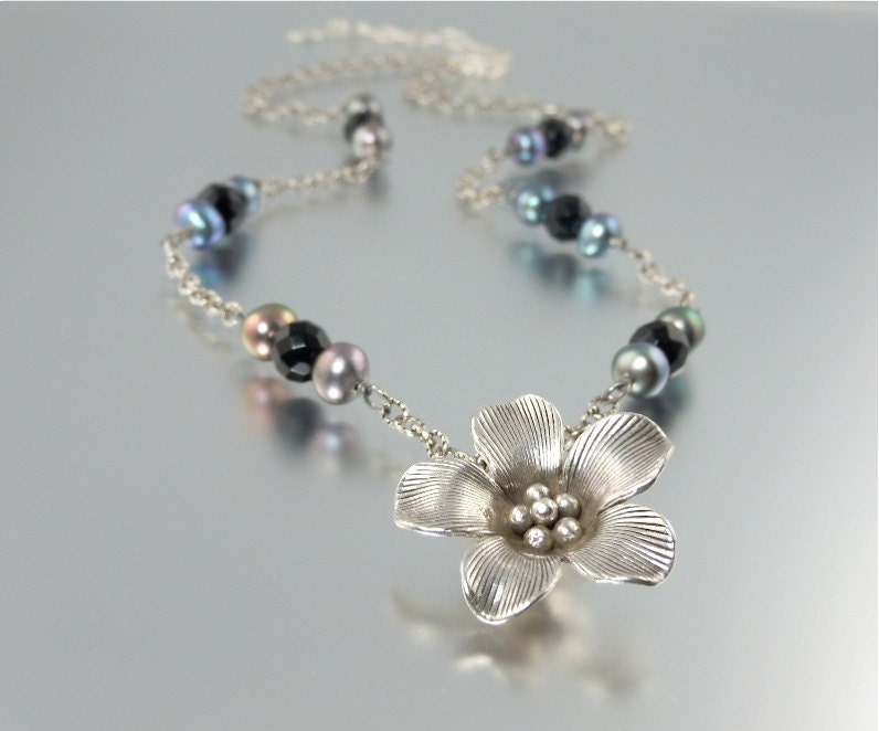 Steel Magnolia Necklace