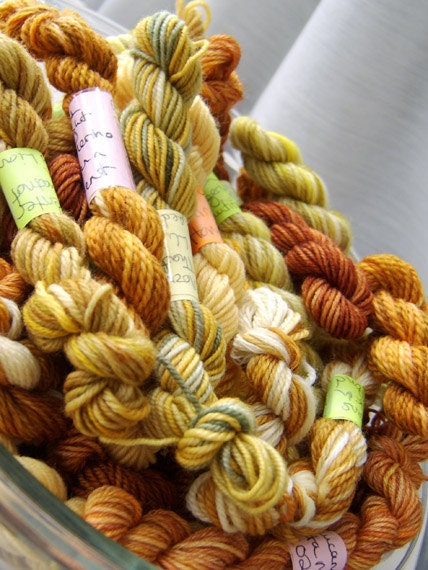 Honeycomb -  Mini Skeins Fingering Sock Yarn Kit - Mini Mania  (12)