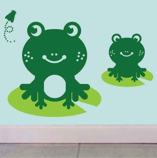 Frogs wall decall (with FREE EXTRAS)