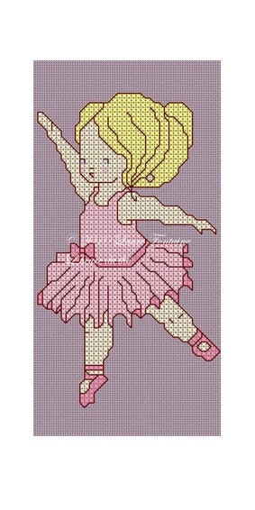 CLOSING DOWN : From 30 to 50 % off - More information in my shop policies - Ballerina Cross Stitch PDF Pattern