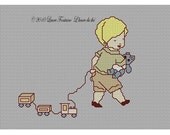 CLOSING DOWN : From 30 to 50 % off - More information in my shop policies - Choo Choo Cross Stitch PDF Pattern
