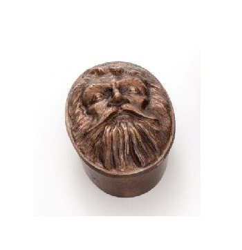 Male Face Box , Bronze Box 5" long x 2" high