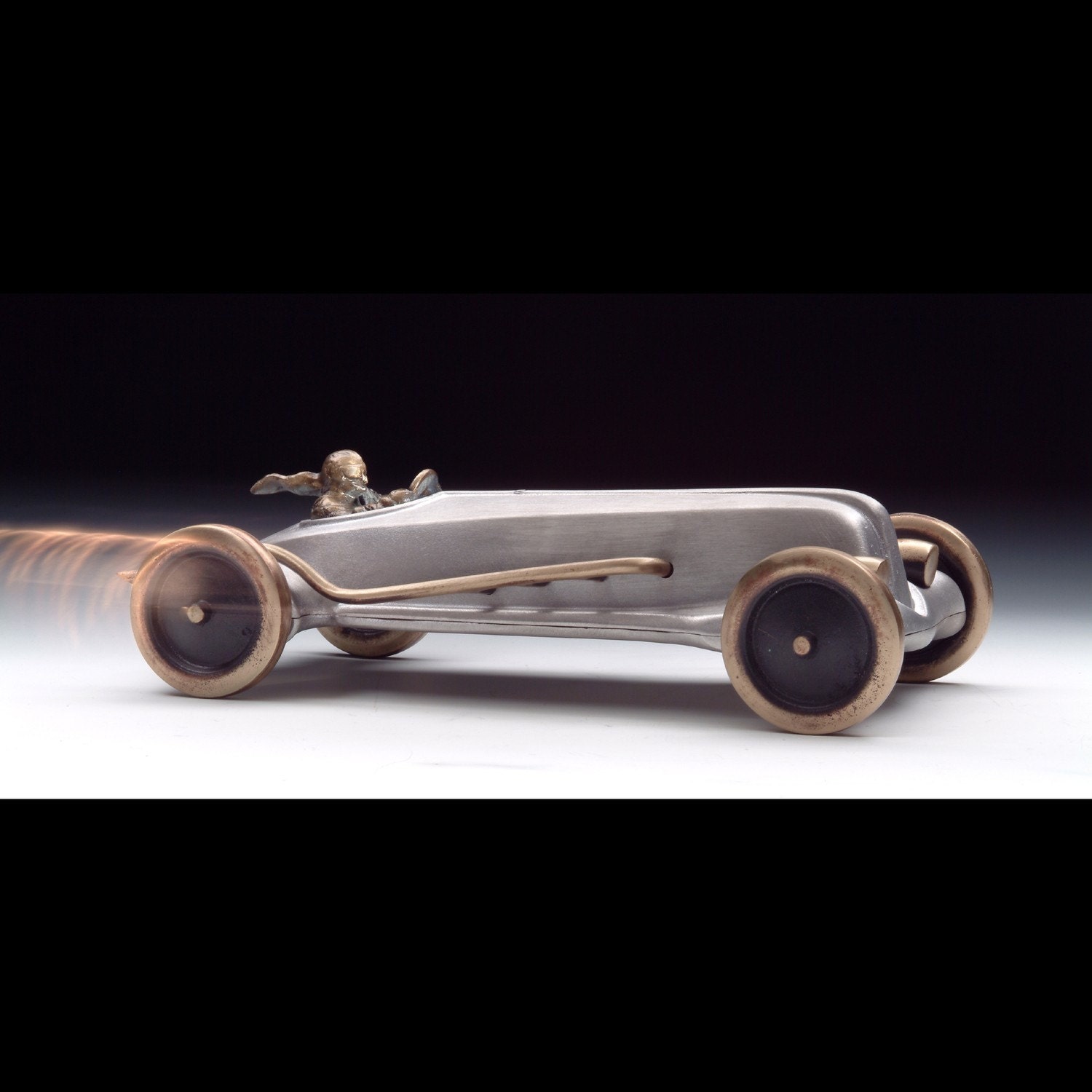 Land Speed Racer Cast Aluminum and Cast Bronze Heavy Metal