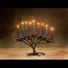 Tree of Life Menorah Cast Bronze 9 Candle for Hanukkah or Decor