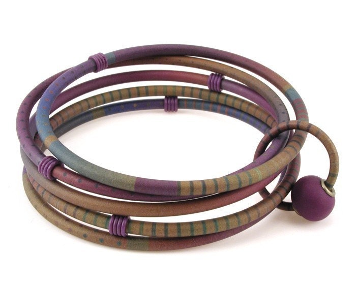 Multicolored Five Bangle Bracelet