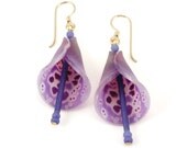 Lavender Foxglove Earrings