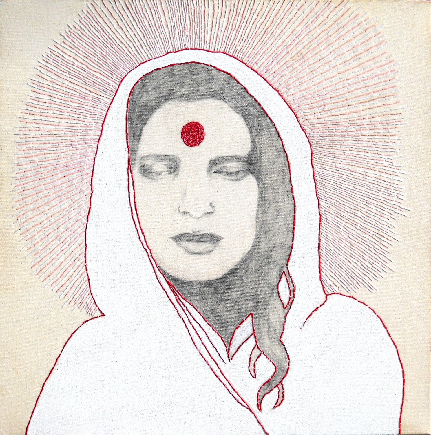 art Print 8.5" x11" Titled: "Anandamayi Ma"