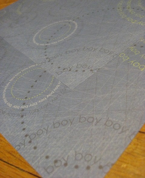 Boy Swirl in Blue 12x12 Scrapbook Pattern Paper Pack  Blue boys fun love