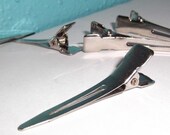 Sample Try Me small  Single Prong 1 3/8 inch alligator clip 1 piece mini size 1-3/8" Silver Tested Safe