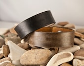 1/2 inch Secret message leather cuff bracelet,  Inside message hidden, personalized, distressed