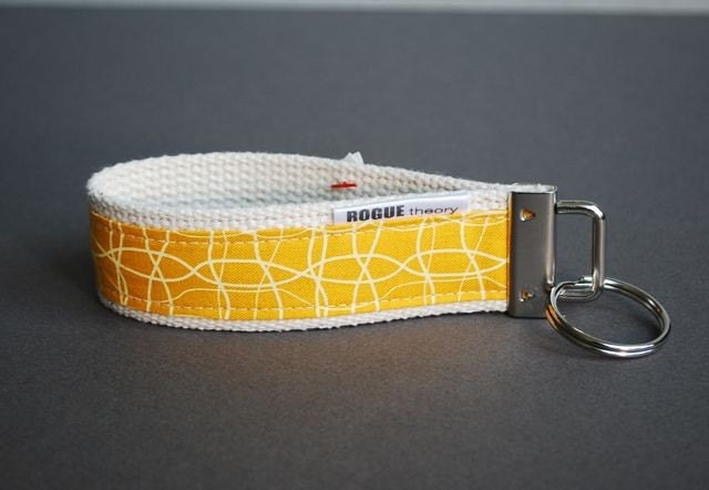 Key Fob - PEGG - Yellow Wave