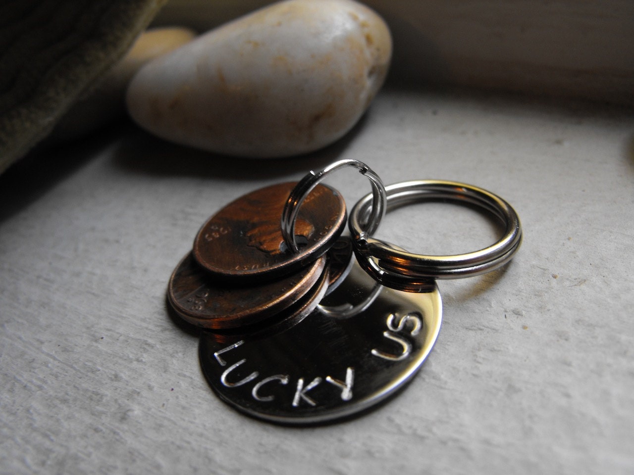 New Lucky Us Keychain stainless steel version 3 penny