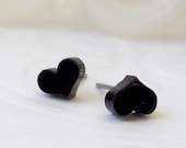 Little Black Heart Earrings