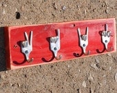 Peace x Love x Rock On x Fork U Keys Rack