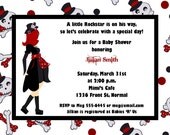 Red Punk Rock Mommy to Be Baby Shower Invitations Il_170x135