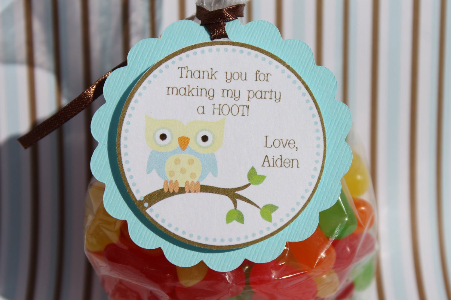 Boy Owl Birthday Party or Baby Shower Favor Tags Il_170x135