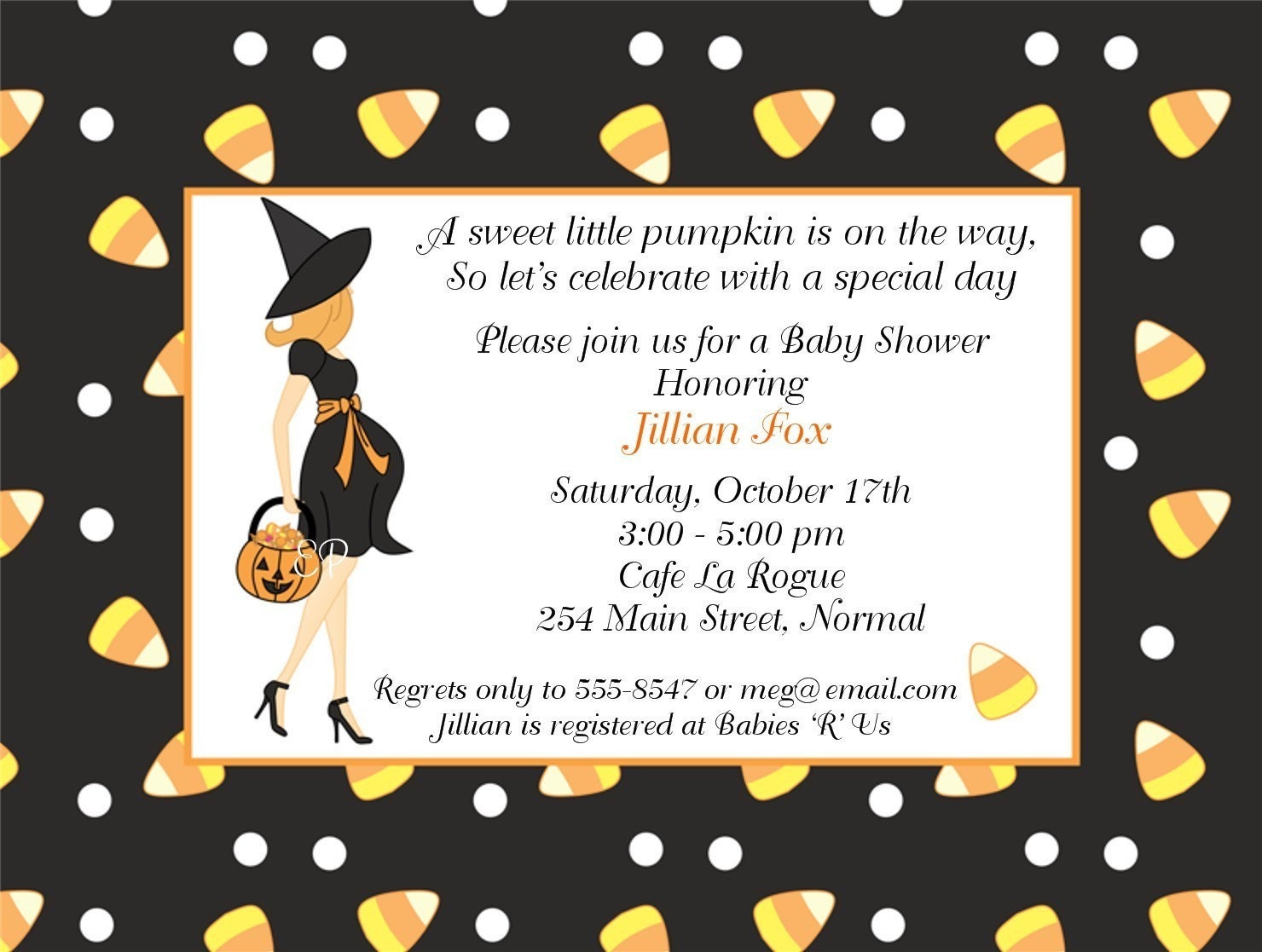 Halloween Baby Shower Invitations Il_570xn