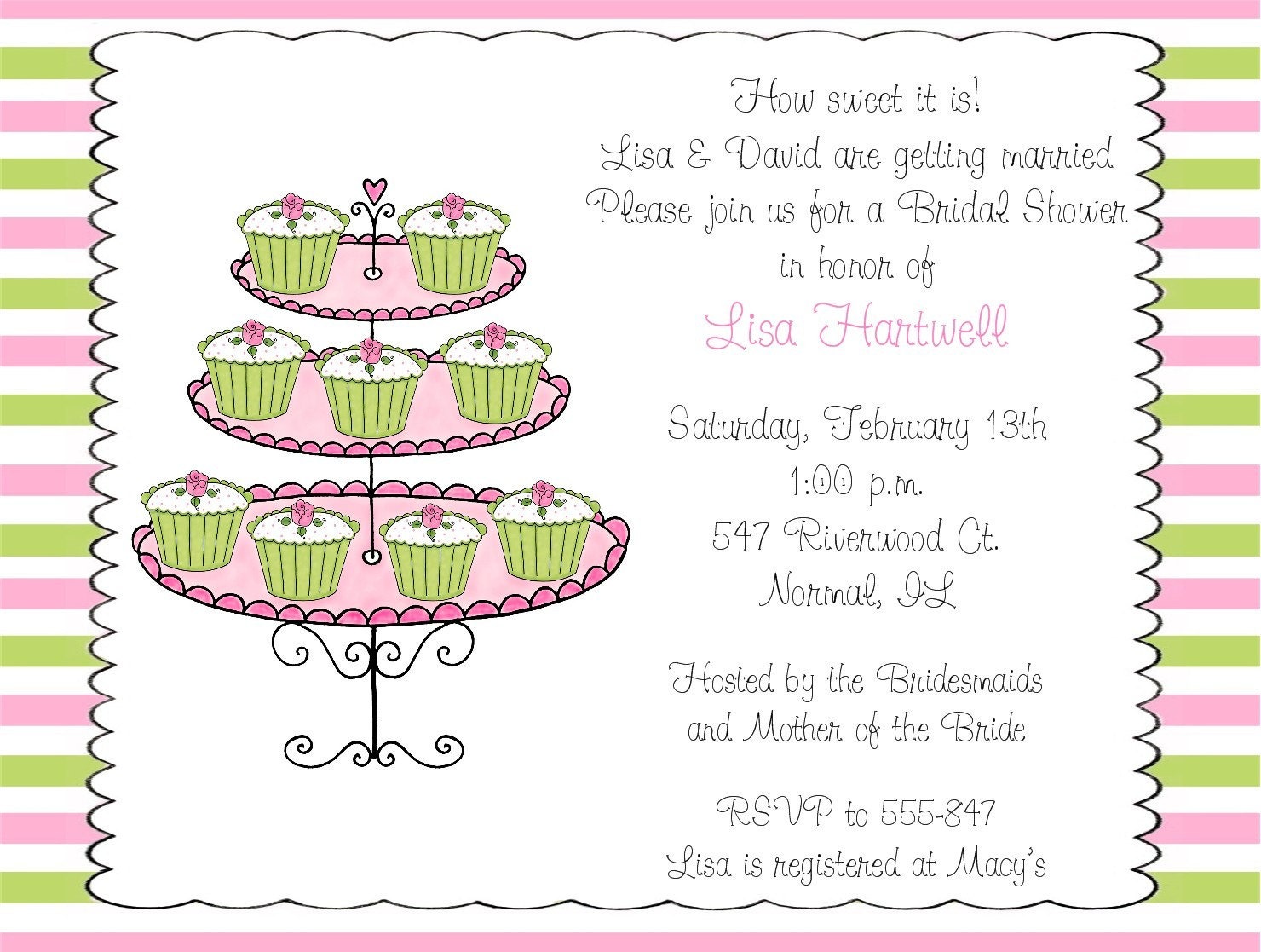 Sweets and Treats Valentines Day Invitations Il_570xn