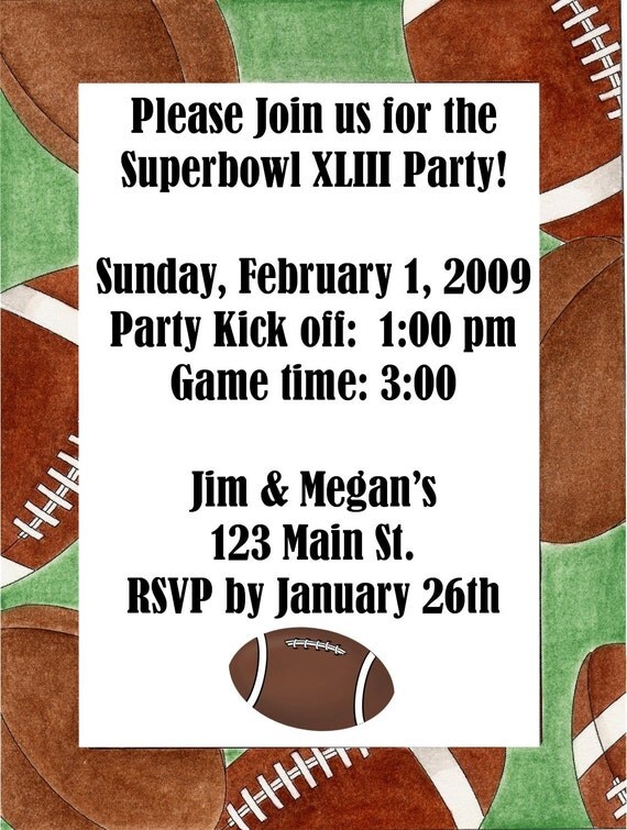 Cool Football Party Invitations Il_570xn