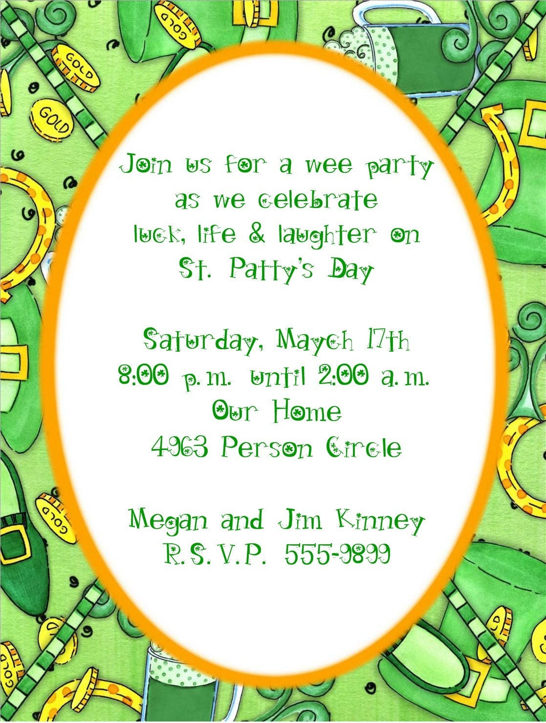Irish Mayhem St Patrick's Day Invitations Il_570xn
