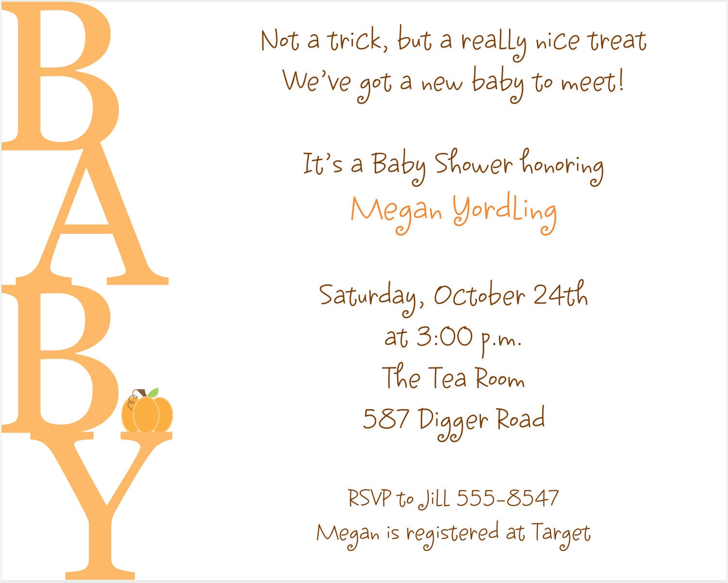 Baby Halloween Shower Invitations Il_570xn
